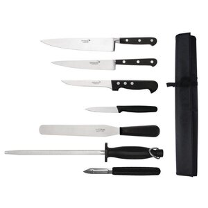 Sabatier Ensemble De 7 Couteaux + Étui - Deglon Sabatier Ensemble De 7 Couteaux + Étui - Deglon