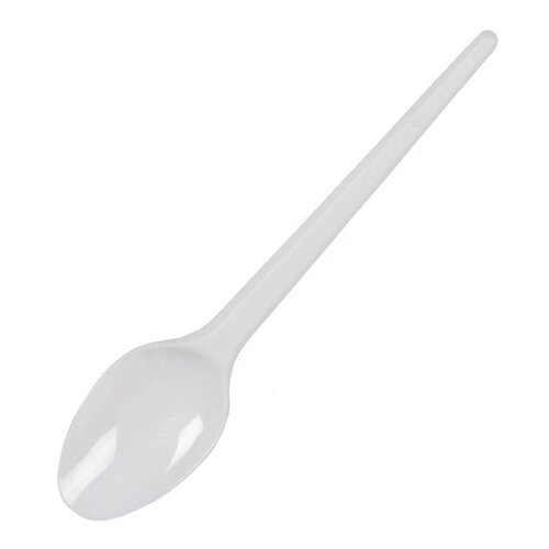 CHRselect Cuillère à Dessert Jetable - Plastique Léger - 100 Pièces