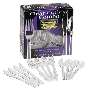 CHRselect Paquet De Couverts Combi Jetables - 150 Pièces