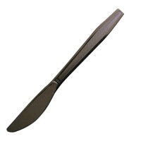 Couteau Noir Jetable - 190mm - 100 Pièces