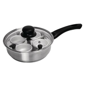 CHRselect Pocheuse à Oeufs Inox - Pour 4 Oeufs - Ø200mm
