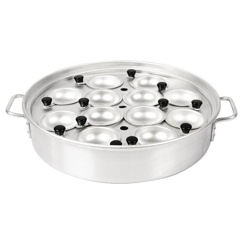 CHRselect Pocheuse à Oeufs Inox - Pour 12 Oeufs - Ø350mm