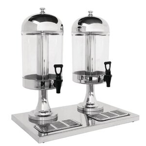CHRselect Distributeur de Boissons Double | 2x 6,5 Litres | Plastique | 578(h)mm
