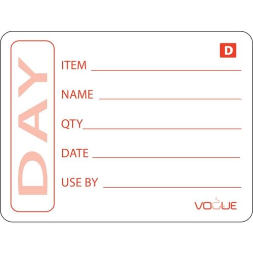 CHRselect Etiquettes Alimentaires Solubles - 50x75mm - 250 Pièces