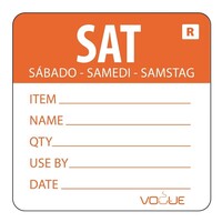 Etiquette Code Couleur Samedi/Orange - 500 Pièces