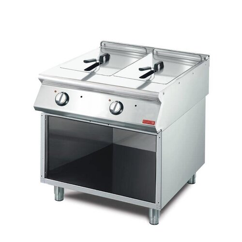 Gastro M Friteuse Électrique + Meuble De Base Inox - 2x 10 Litres - 400V/ 15kW - 800x700x850(H)mm Gastro M Friteuse Électrique + Meuble De Base Inox - 2x 10 Litres - 400V/ 15kW - 800x700x850(H)mm