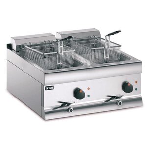 Lincat Friteuse Double Inox | Lincat Silverlink | 2x 9 Litres | 2x 3kW/230V |  600x600x335(h)mm