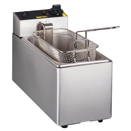 Buffalo Friteuse Simple | 3 Litres | 2kW/230V | Panier Inclus | 400x180x300(h)mm