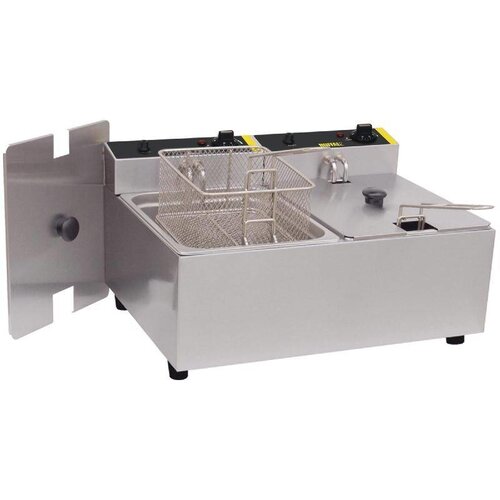 Buffalo Friteuse Double | 2x 5 Litres | Paniers Inclus | 230V | 400x540x300(h)mm