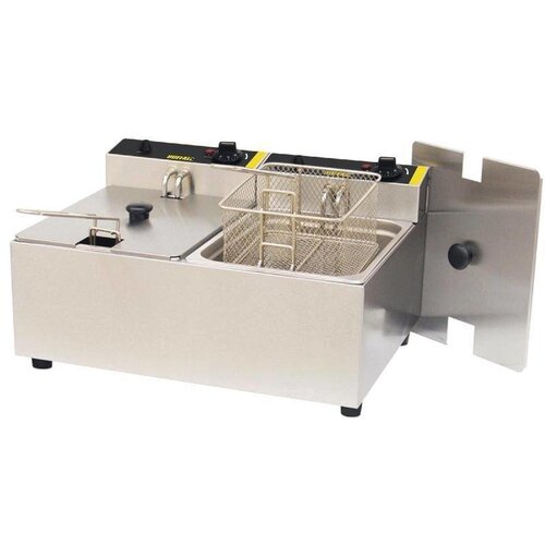 Buffalo Friteuse Double | 2x 5 Litres | Paniers Inclus | 230V | 400x540x300(h)mm