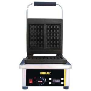 Buffalo Gaufrier Inox | Plaques En Fonte | 2kW | 305x235x400(h)mm