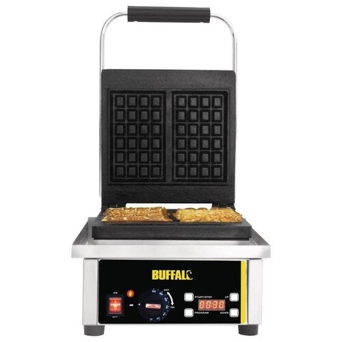 Buffalo Gaufrier Inox | Plaques En Fonte | 2kW | 305x235x400(h)mm