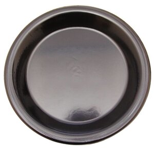 CHRselect Assiette Prairieware Premium Jetable - Noir - 254mm - 125 Pièces