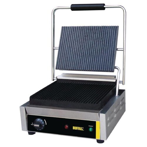Buffalo Grill De Contact Inox - Grand - Rainuré/Rainuré - 2000W - 360x320x210(h)mm