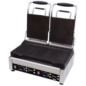 Buffalo Grill de Contact Double | Rainuré | 480x400x240(h)mm | 2900W