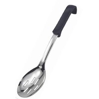 Cuillère De Service Perforée Inox - Manche Noir - 340mm