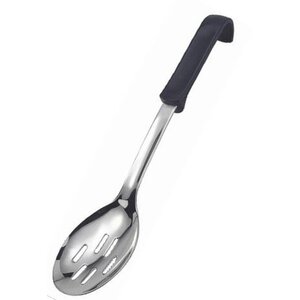 CHRselect Cuillère De Service Perforée Inox - Manche Noir - 340mm