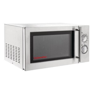 Caterlite Micro-Ondes avec Grill Inox | Manuel | 900W | 483x39)x281(h)mm Caterlite Micro-Ondes avec Grill Inox | Manuel | 900W | 483x39)x281(h)mm
