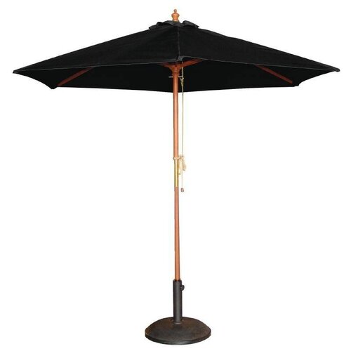 CHRselect Parasol ROND avec Système à Poulies | Noir | Ø2,5m