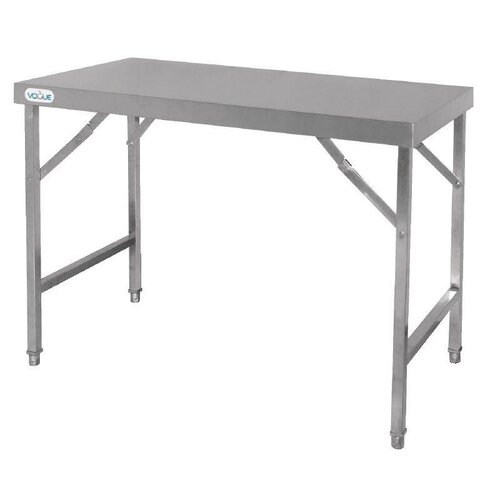 CHRselect Table De Travail Inox - Pliable - 1200(l)x600(p)x900(h)mm