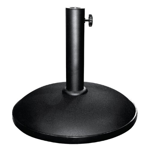 CHRselect Pied De Parasol En Béton - Noir - Extra Lourd - Ø500x405mm | Lot de 4 Pièces