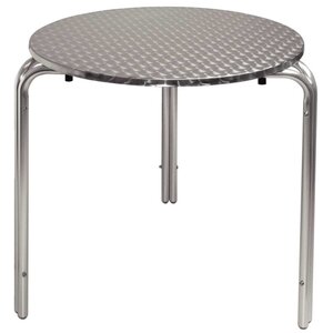 CHRselect Table Inox | Pied Aluminium | Ø700mmx720(h)mm