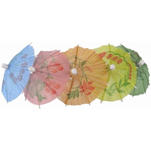 CHRselect Parasols En Papier Différentes Couleurs - 170mm - 144 Pièces