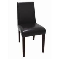 Chaises en Simili Cuir Noires | Lot de 4