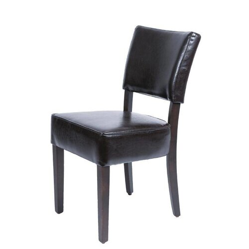 CHRselect Chaise en Simili Cuir | Marron Foncé | Lot de 4