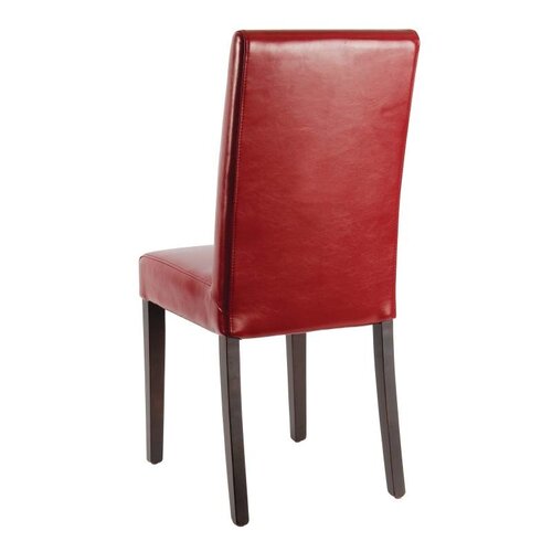 CHRselect Chaises en Simili Cuir Rouges | Lot de 4