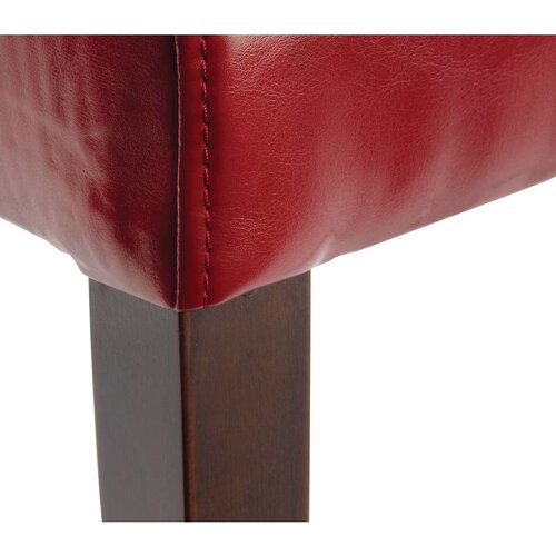 CHRselect Chaises en Simili Cuir Rouges | Lot de 4