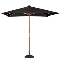 Parasol CARRÉ avec Système à Poulies | Noir | 2,5x2,5m