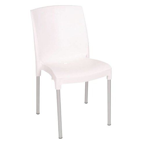 CHRselect Chaises Polypropylène Blanches | Empilable | Lot de 12