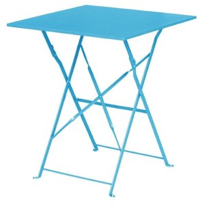 CHRselect Table Pliante | Acier Turquoise | 600x600x710(h)mm CHRselect Table Pliante | Acier Turquoise | 600x600x710(h)mm