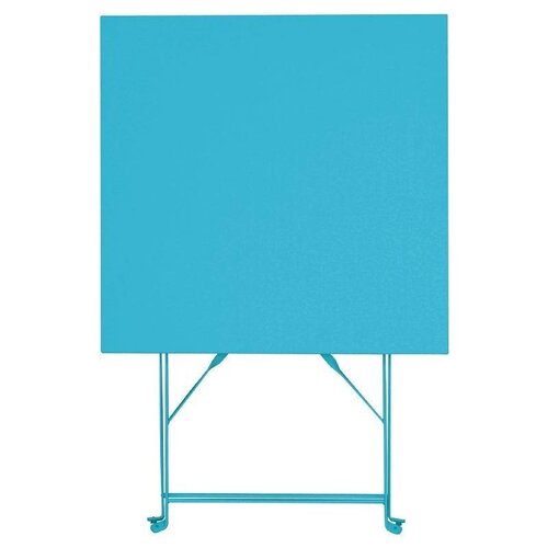 CHRselect Table Pliante | Acier Turquoise | 600x600x710(h)mm
