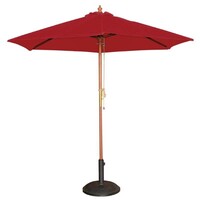 Parasol ROND avec Système à Poulies | Rouge | Ø3m