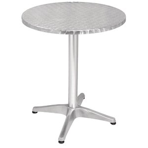 CHRselect Table de Terrasse Inox | Pied Aluminium | Ø600x720(h)mm