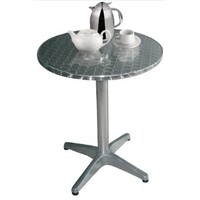 Table Inox | Pied Aluminium | Ø800x720(h)mm