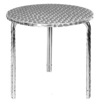 Table de Terrasse Inox | Pieds Aluminium | Ø600x720(h)mm