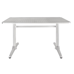 CHRselect Table Rectangulaire Inox | Pieds Aluminium | 1200x600x720(h)mm