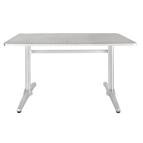CHRselect Table Rectangulaire Inox | Pieds Aluminium | 1200x600x720(h)mm
