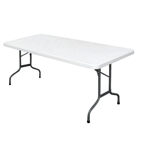 CHRselect Table Rectangulaire Pliante | Grise | 750x1827x745(h)mm