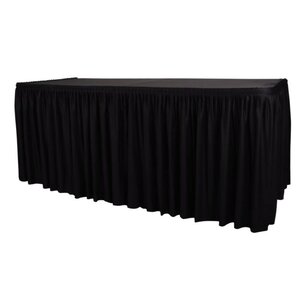 CHRselect Nappe Et Jupe De Table Combinée - Noire - 2 Types - Pas Besoin De Clips CHRselect Nappe Et Jupe De Table Combinée - Noire - 2 Types - Pas Besoin De Clips