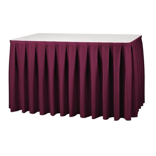CHRselect Housse De Table Boxpleat - Plissée 250% - Bordeaux CHRselect Housse De Table Boxpleat - Plissée 250% - Bordeaux