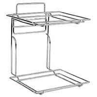 Support Buffet Chromé - 2 Niveaux - Pour Paniers GN 1/1
