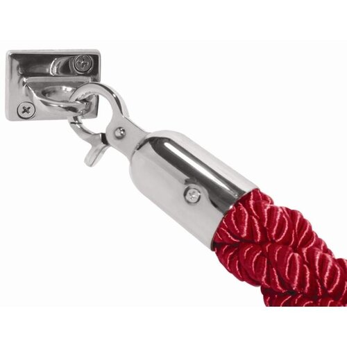 CHRselect Corde de Marquage Rouge | Torsadée | Embouts Chromés | 150cm