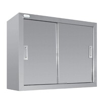 Armoire Murale Inox - 2 Portes Coulissantes - 300(p)x900(l)x600(h)mm