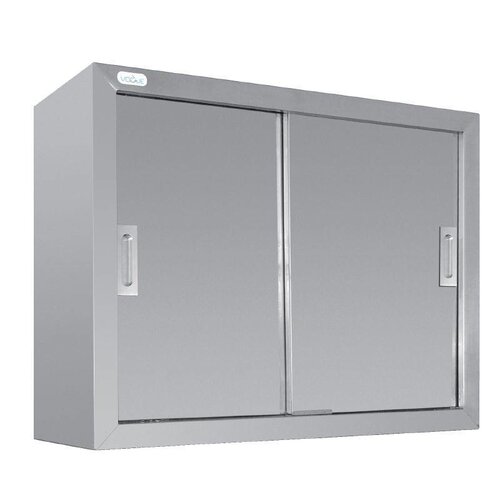 CHRselect Armoire Murale Inox - 2 Portes Coulissantes - 300(p)x900(l)x600(h)mm