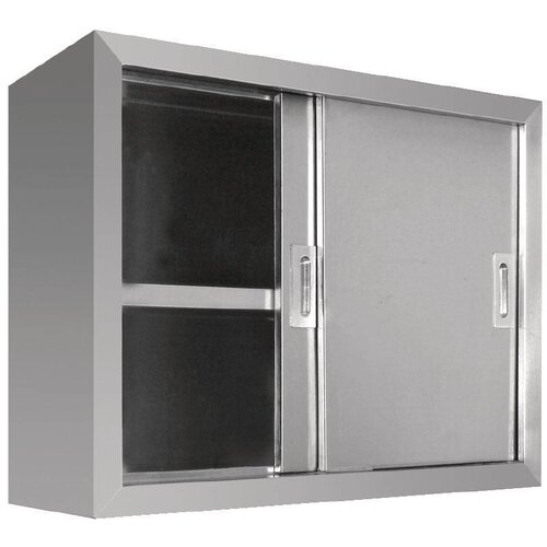 CHRselect Armoire Murale Inox - 2 Portes Coulissantes - 300(p)x900(l)x600(h)mm