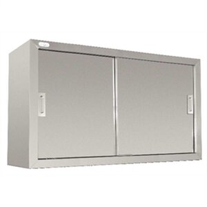 CHRselect Armoire Murale Inox - 2 Portes Coulissantes - Soudé - 300(p)x1200(l)x600(h)mm